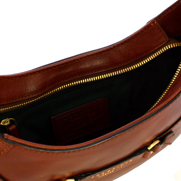 The Bridge - Isabella Marrone Oro Shoulder Bag - 04503501 - MARRONE/14/ORO