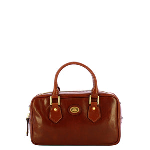 The Bridge - Stodo Marrone Bowling Bag - 04541501 - MARRONE/14/ORO
