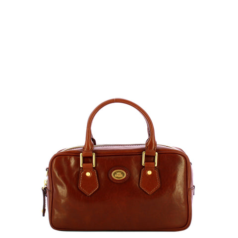 The Bridge - Stodo Marrone Bowling Bag - 04541501 - MARRONE/14/ORO
