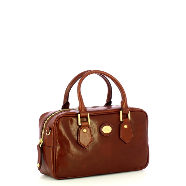 The Bridge - Stodo Marrone Bowling Bag - 04541501 - MARRONE/14/ORO