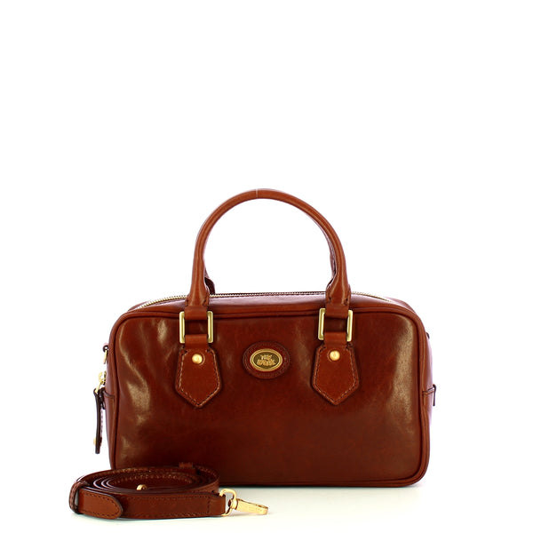 The Bridge - Stodo Marrone Bowling Bag - 04541501 - MARRONE/14/ORO