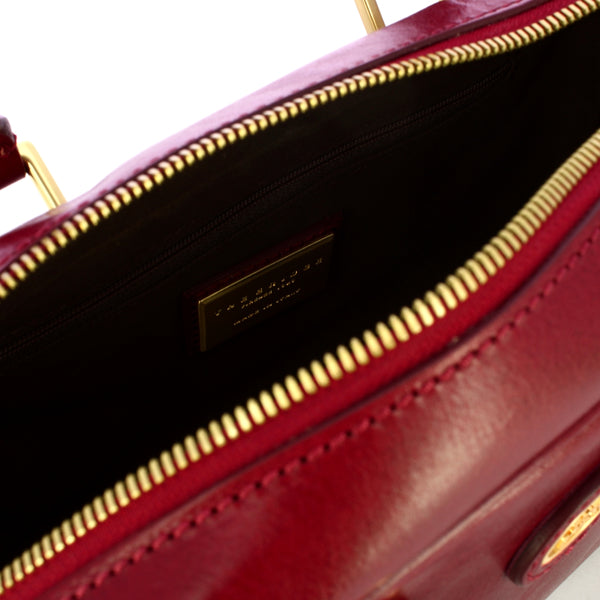 The Bridge - Stodo Rosso Ribes Bowling Bag - 04541501 - ROSSO/RIBES/ABB.ORO