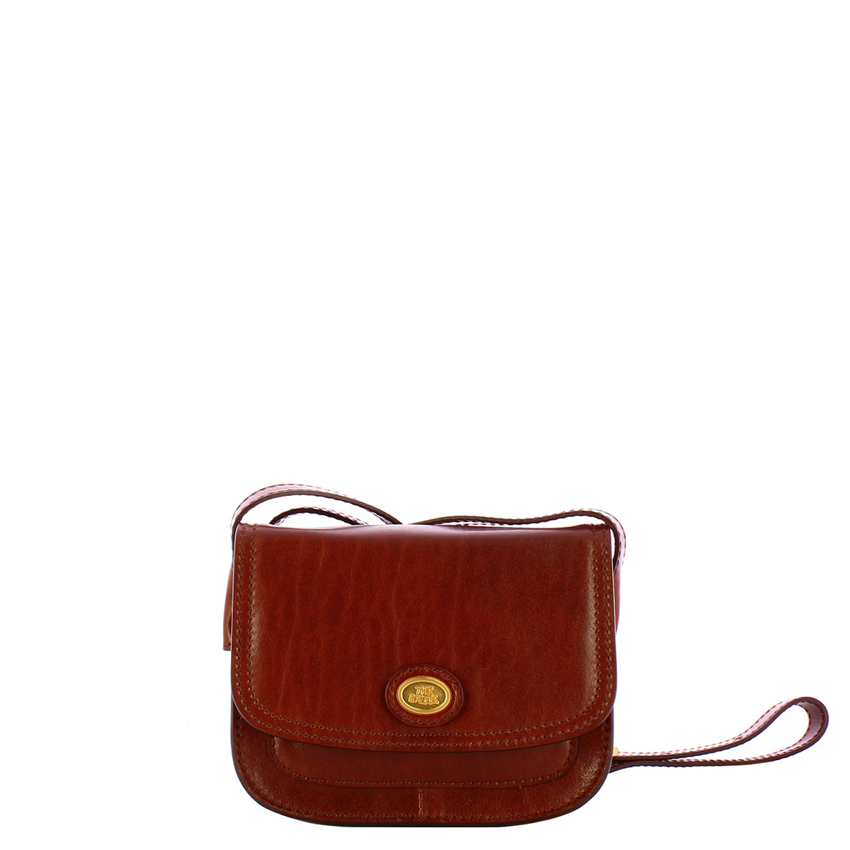 The Bridge - Stodo Marrone Oro Small Crossbody Bag - 04543501 - MARRONE/14/ORO