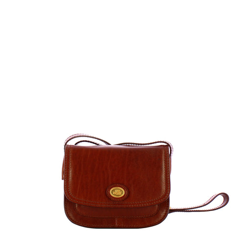 The Bridge - Stodo Marrone Oro Small Crossbody Bag - 04543501 - MARRONE/14/ORO