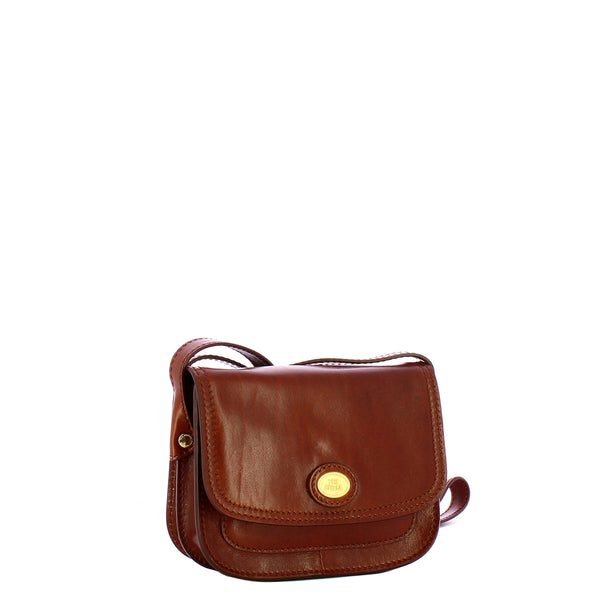 The Bridge - Stodo Marrone Oro Small Crossbody Bag - 04543501 - MARRONE/14/ORO