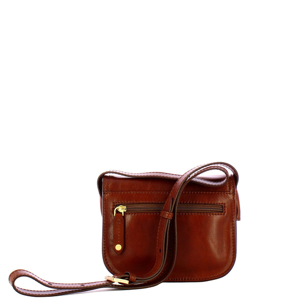The Bridge - Stodo Marrone Oro Small Crossbody Bag - 04543501 - MARRONE/14/ORO