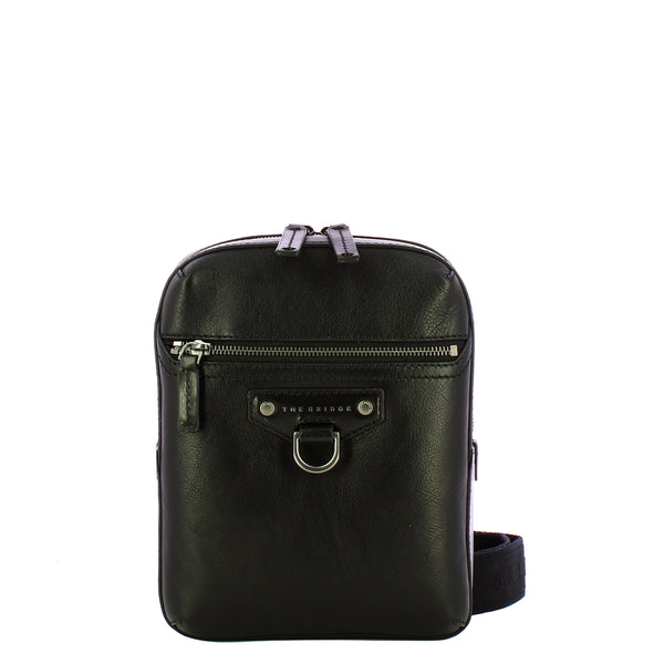 The Bridge - Borsello grande Iacopo Nero - 056915EX - NERO/ABB./RUTENIO/SCURO