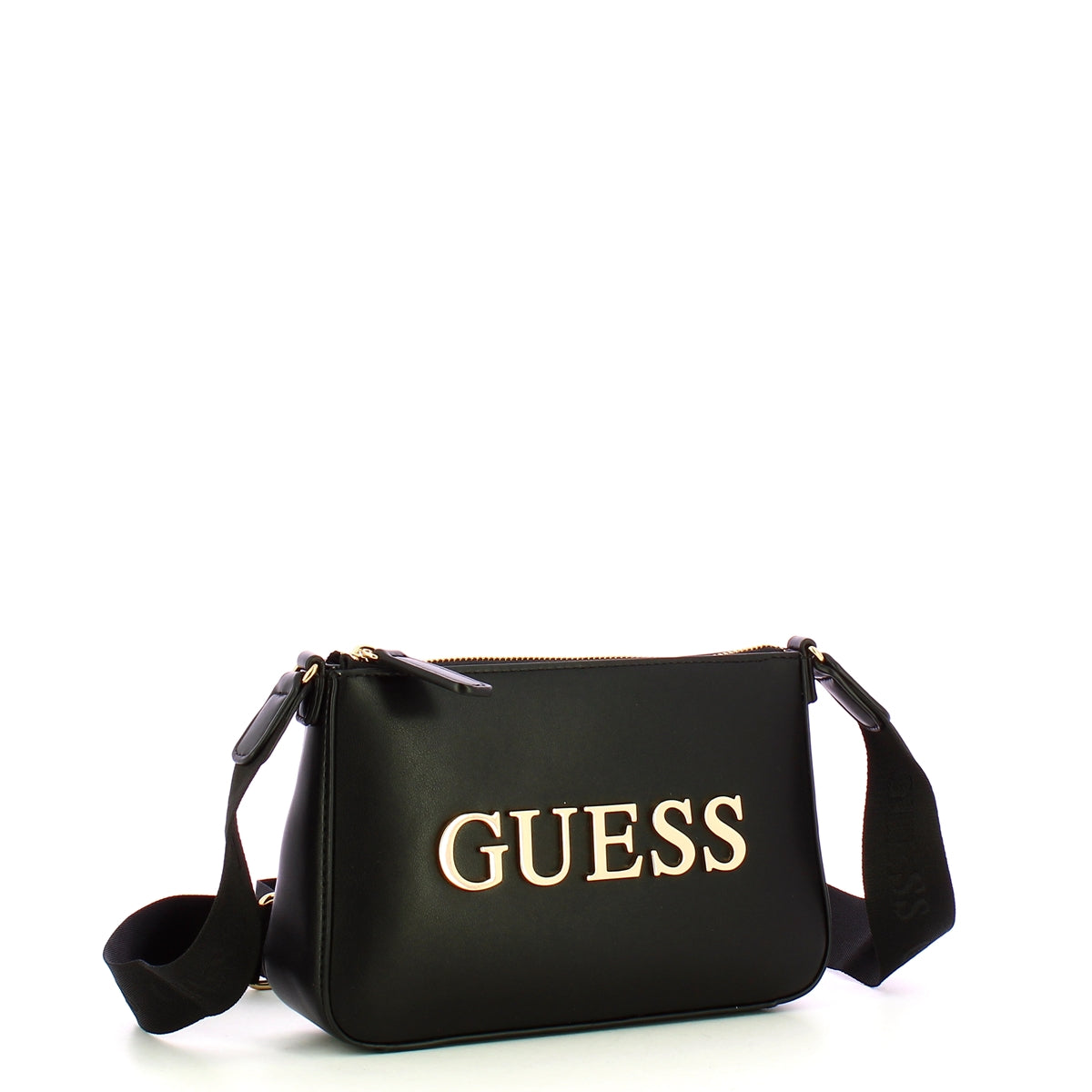 Guess - Mini Top Zip Beacon Falls Black Crossbody Bag