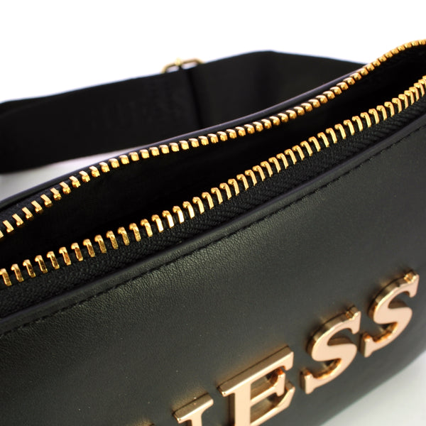 Guess - Mini Top Zip Beacon Falls Black Crossbody Bag - HFVG9035690 - BLACK