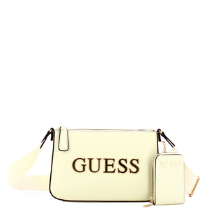 Guess - Mini Top Zip Beacon Falls Cream Crossbody Bag - HFVG9035690 - CREAM