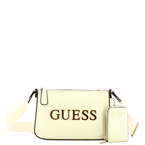 Guess - Mini Top Zip Beacon Falls Cream Crossbody Bag - HFVG9035690 - CREAM