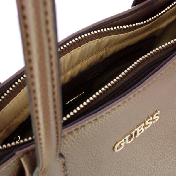 Guess - Borsa a spalla Moranez Taupe - HWMORZP2504 - TAUPE