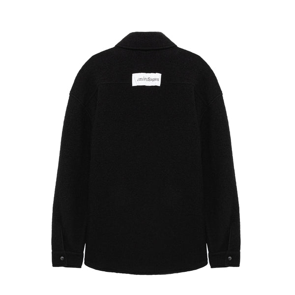 Amish - Camicia Oversize Black - AMU116CP99XXXX - BLACK