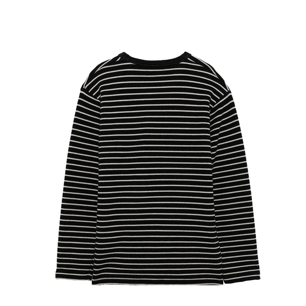 Amish - Pullover Stripe Off White Black - AMU129CN44XXXX - OFF/WHITE/BLACK