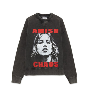 Amish - Felpa Crew Man Chaos Black - AMU134CN292154 - BLACK