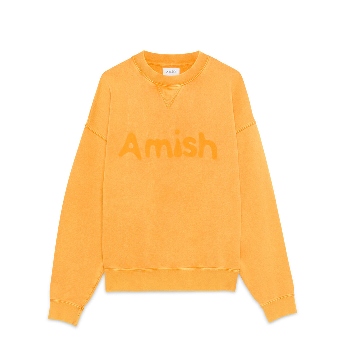 Amish - Felpa Crew Man Shadow Logo Orange - AMU134CN31XXXX - ORANGE
