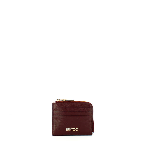 Iuntoo - Armonia Bordeaux Card Holder - 167071 - BORDEAUX