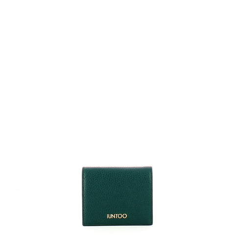 Iuntoo - Armonia Small Petrolio Bifold Wallet - 167068 - PETROLIO