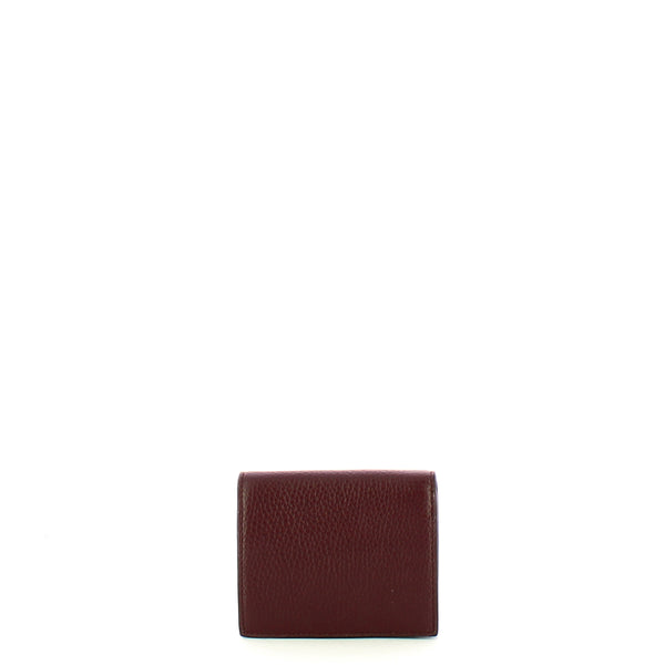 Iuntoo - Armonia Small Bordeaux Bifold Wallet - 167068 - BORDEAUX