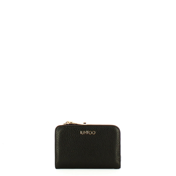 Iuntoo - Armonia Medium Nero Wallet with zip - 167073 - NERO