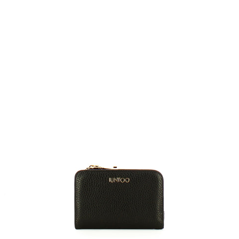 Iuntoo - Armonia Medium Nero Wallet with zip - 167073 - NERO