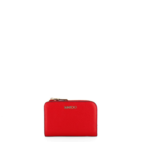 Iuntoo - Armonia Medium Rosso Wallet with zip - 167073 - ROSSO