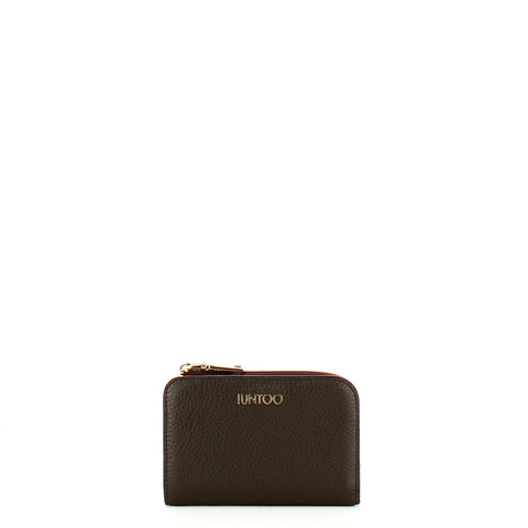 Iuntoo - Armonia Medium Cioccolato Wallet with zip - 167073 - CIOCCOLATO
