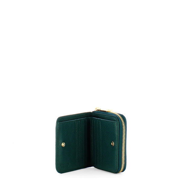 Iuntoo - Armonia Small Petrolio Wallet with zip - 167069 - PETROLIO