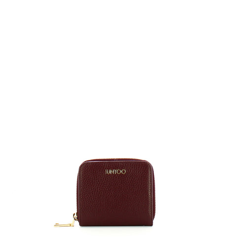 Iuntoo - Armonia Small Bordeaux Wallet with zip - 167069 - BORDEAUX