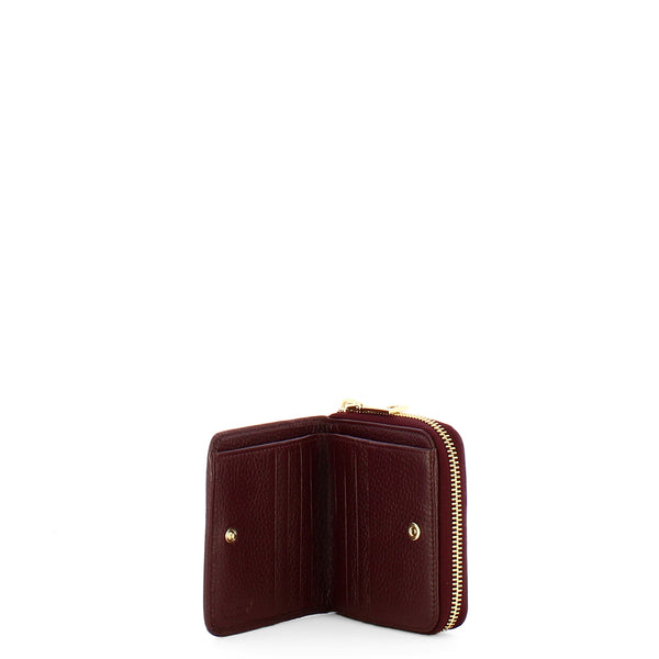 Iuntoo - Armonia Small Bordeaux Wallet with zip - 167069 - BORDEAUX