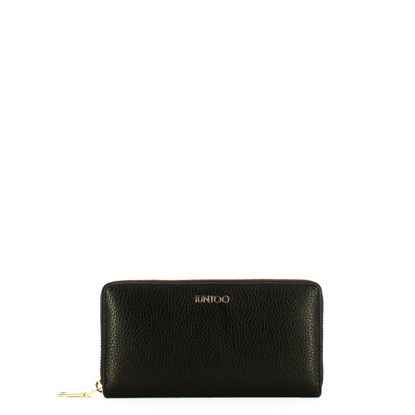 Iuntoo - Armonia Nero Zip Around Wallet - 167070 - NERO