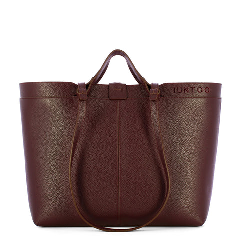 Iuntoo - Riviera Medium Bordeaux Shopping Bag - 191002 - BORDEAUX/54