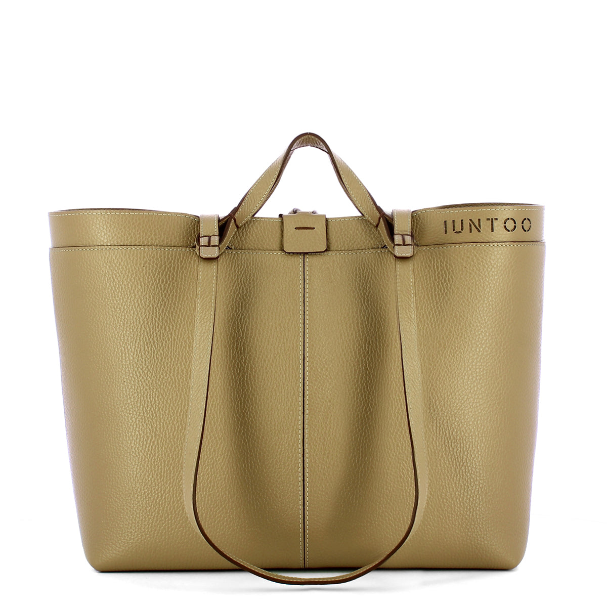 Iuntoo - Riviera Medium Grigio Fossile Shopping Bag - 191002 - GRIGIO/FOSSILE/07