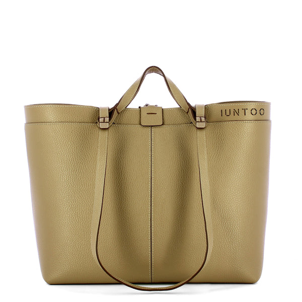 Iuntoo - Riviera Medium Grigio Fossile Shopping Bag - 191002 - GRIGIO/FOSSILE/07