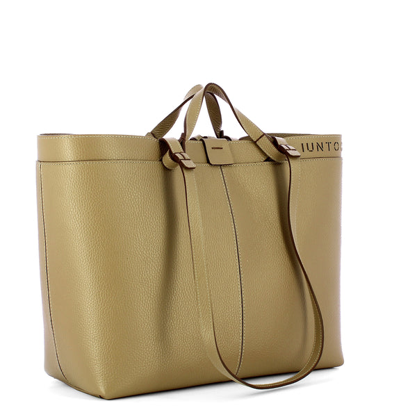 Iuntoo - Riviera Medium Grigio Fossile Shopping Bag - 191002 - GRIGIO/FOSSILE/07