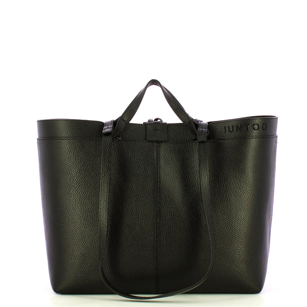Iuntoo - Riviera Medium Nero Shopping Bag - 191002 - NERO