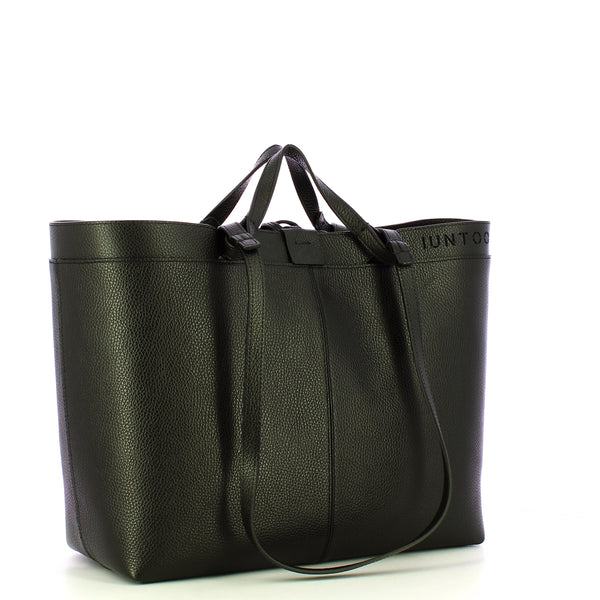 Iuntoo - Riviera Medium Nero Shopping Bag - 191002 - NERO