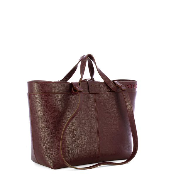 Iuntoo - Riviera Small Bordeaux Shopping Bag - 191003 - BORDEAUX/54