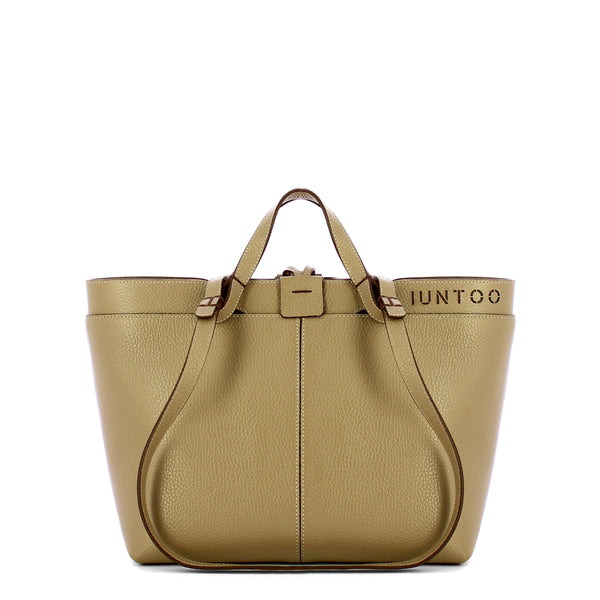 Iuntoo - Riviera Small Grigio Fossile Shopping Bag - 191003 - GRIGIO/FOSSILE/07