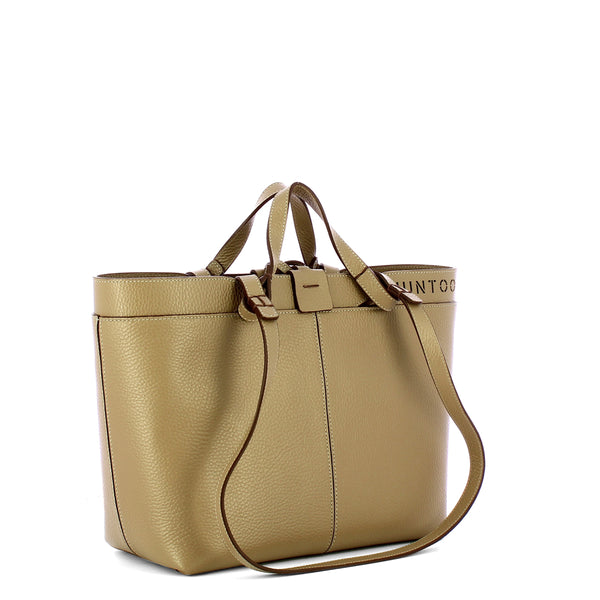 Iuntoo - Riviera Small Grigio Fossile Shopping Bag - 191003 - GRIGIO/FOSSILE/07