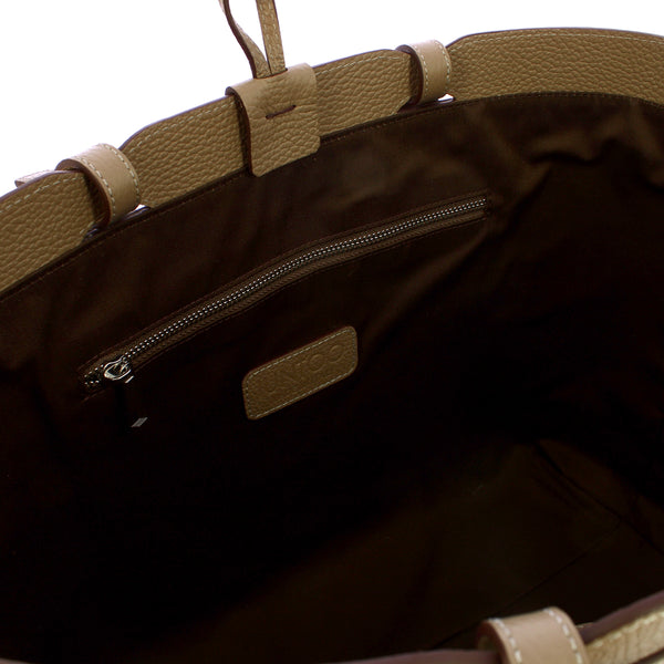 Iuntoo - Riviera Small Grigio Fossile Shopping Bag - 191003 - GRIGIO/FOSSILE/07