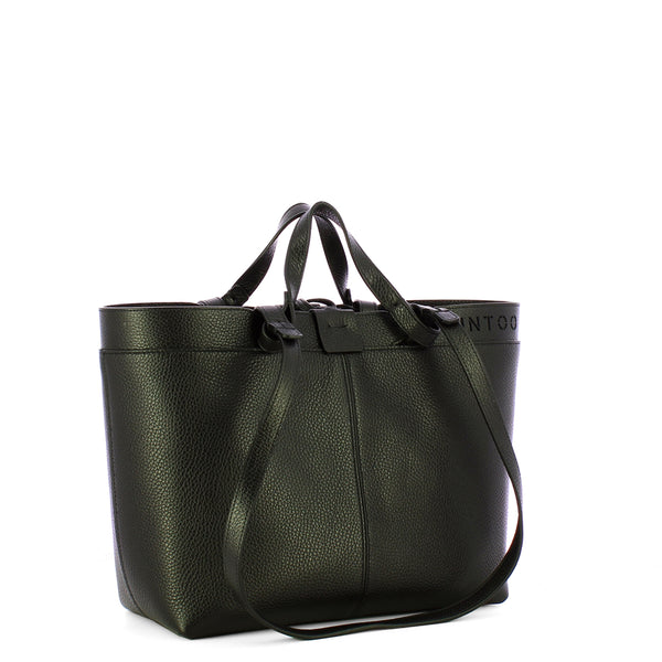 Iuntoo - Riviera Small Nero Shopping Bag - 191003 - NERO