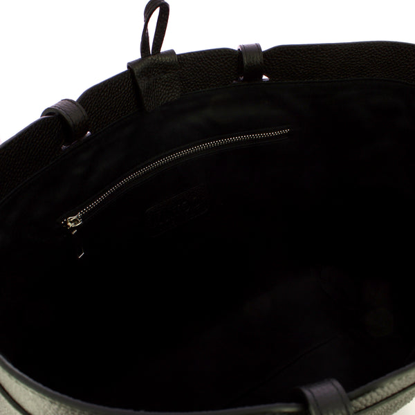 Iuntoo - Riviera Small Nero Shopping Bag - 191003 - NERO