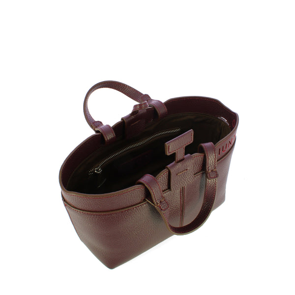 Iuntoo - Riviera Mini Bordeaux Shopping Bag - 191004 - BORDEAUX/54