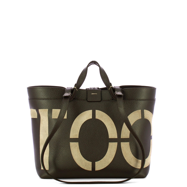 Iuntoo - Sibilla Small Cioccolato Taupe Shopper Bag with suede inlay - 191103 - CIOCCOLATO/23+TAUPE/2711