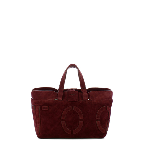 Iuntoo - Sibilla Mini Montalcino Suede Shopping Bag - 191304 - MONTALCINO/2734