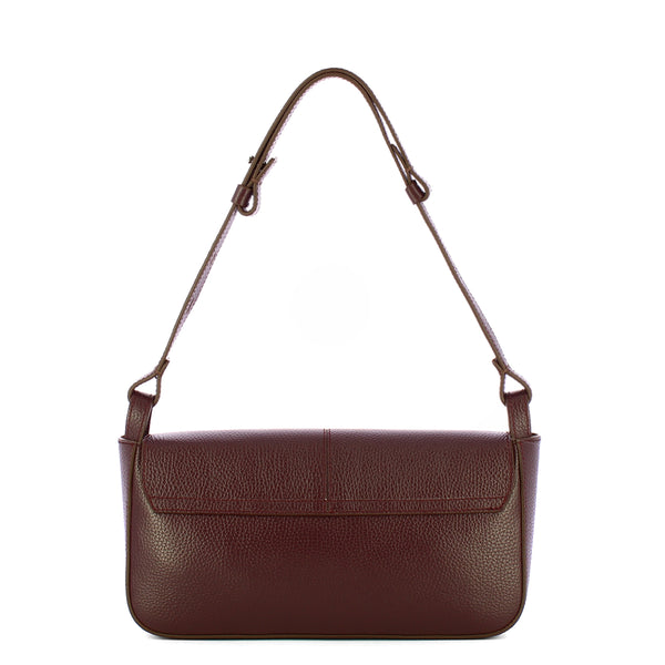 Iuntoo - Silvia Large Bordeaux Shoulder Bag - 196001 - BORDEAUX/54