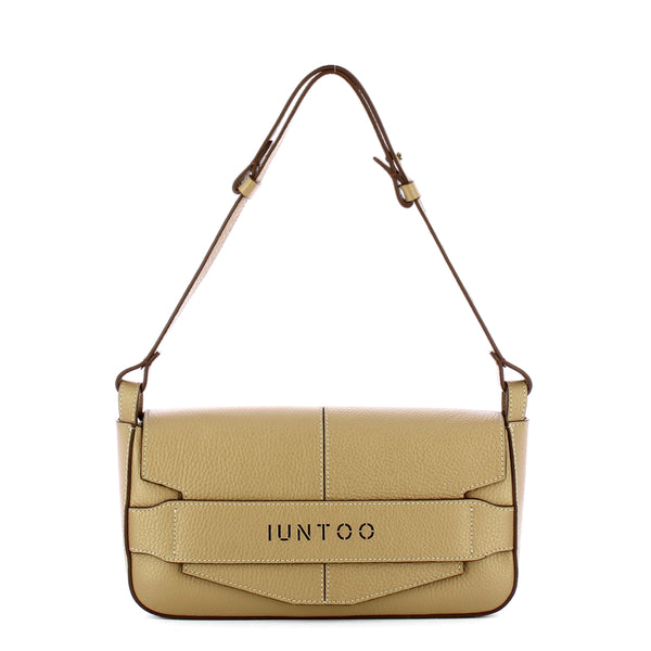 Iuntoo - Silvia Large Grigio Fossile Shoulder Bag - 196001 - GRIGIO/FOSSILE/07