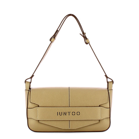 Iuntoo - Silvia Large Grigio Fossile Shoulder Bag - 196001 - GRIGIO/FOSSILE/07