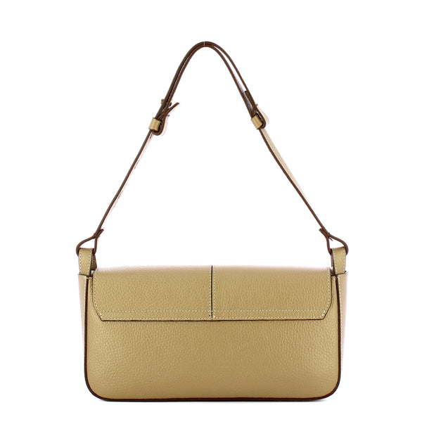 Iuntoo - Silvia Large Grigio Fossile Shoulder Bag - 196001 - GRIGIO/FOSSILE/07